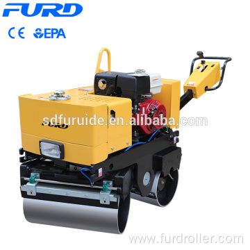 Manufacturer Supply Walk Behind Double Drum Mini Vibratory Road Roller Compactor